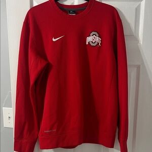 Nike Men's Red Ohio State Therma-Fit Pullover
